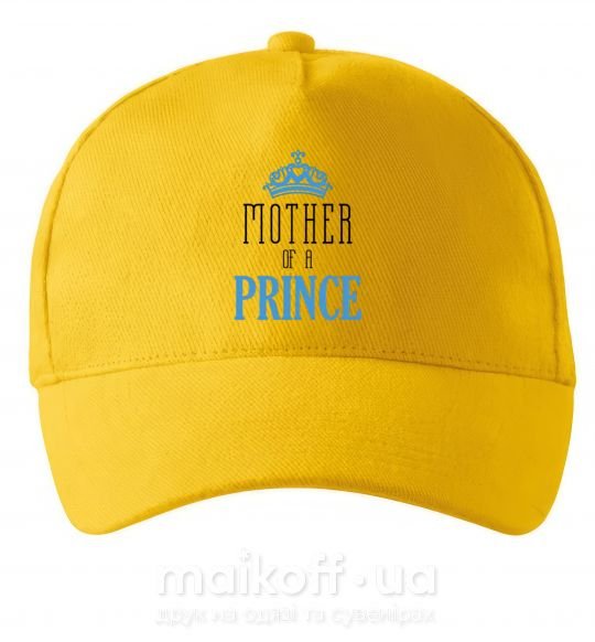 Кепка Mother of a prince Сонячно жовтий фото