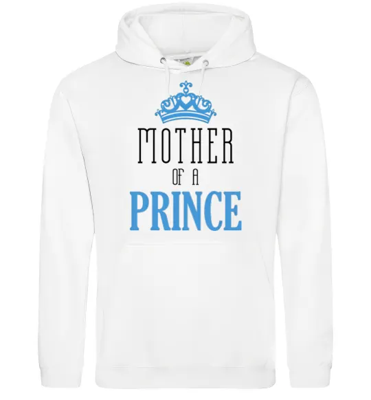 Жіноча толстовка (худі) Mother of a prince Білий фото