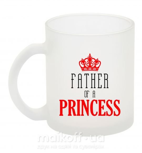 Чашка скляна Father of a princess Фроузен фото