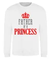 Свитшот Father of a princess Белый фото