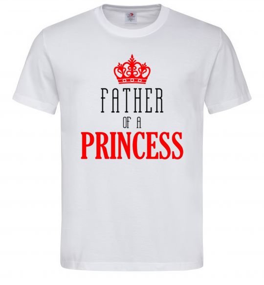 Мужская футболка Father of a princess Белый фото