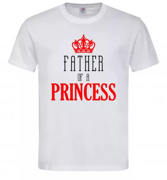 Мужская футболка Father of a princess Белый фото