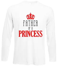 Лонгслив Father of a princess Белый фото