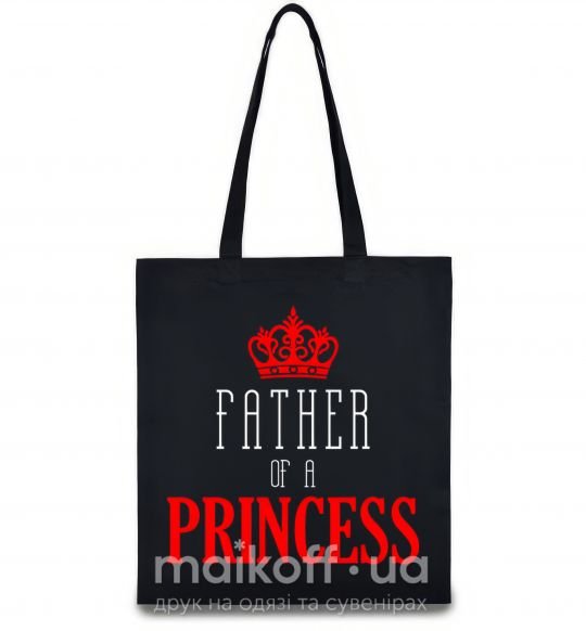 Еко-сумка Father of a princess Чорний фото