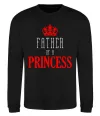 Свитшот Father of a princess Черный фото