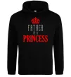 Мужская толстовка (худи) Father of a princess Черный фото