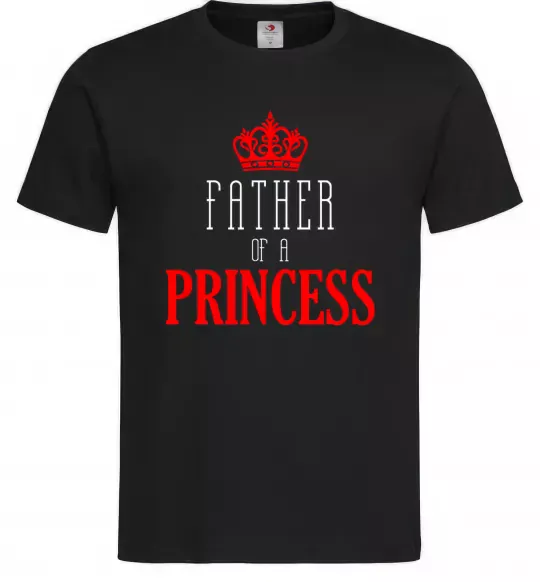 Мужская футболка Father of a princess Черный фото