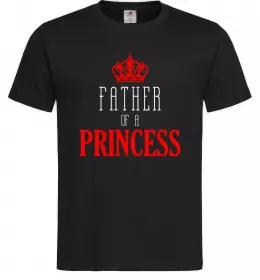 Мужская футболка Father of a princess Черный фото