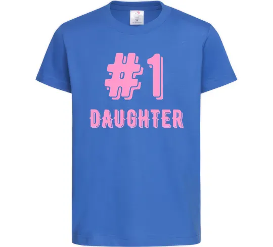 Дитяча футболка Улюблена донечка Яскраво-синій фото