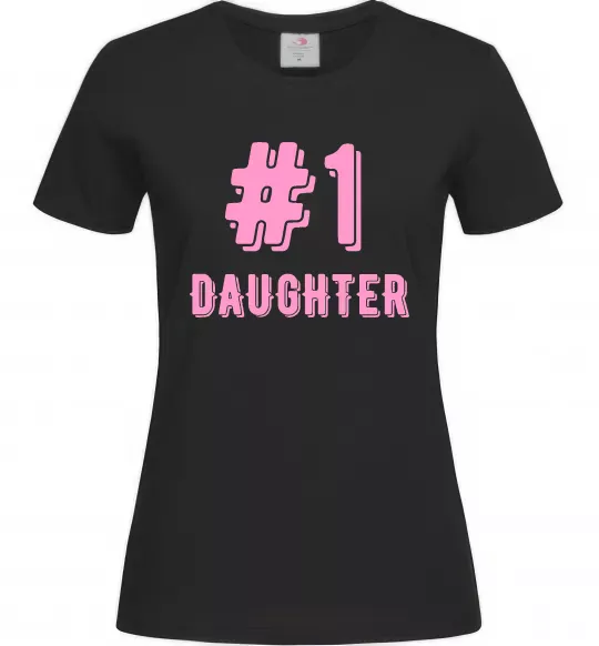 Женская футболка Улюблена донечка Черный фото