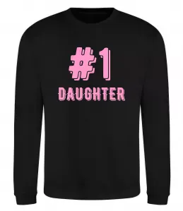 Свитшот Улюблена донечка Черный фото