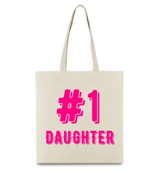 Эко-сумка Улюблена донечка Бежевый фото