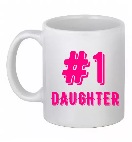 Чашка керамическая Улюблена донечка Белый фото