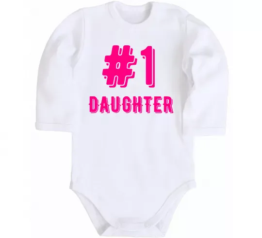 Детский боди Улюблена донечка Белый фото