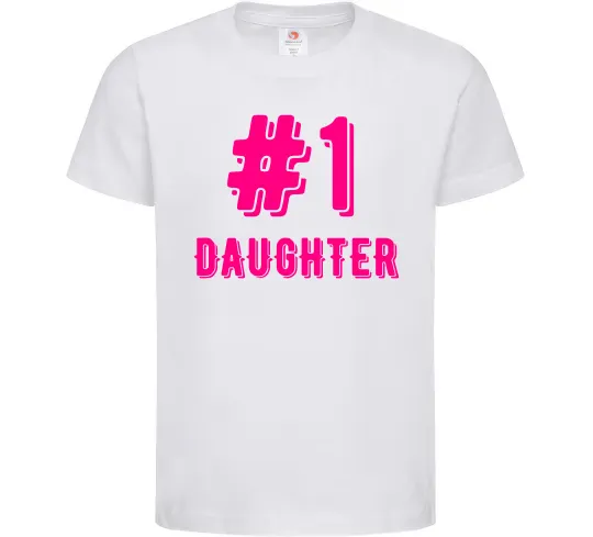 Дитяча футболка Улюблена донечка Білий фото