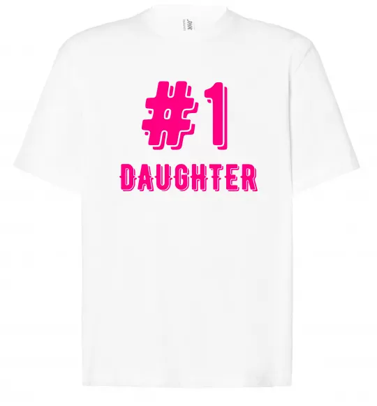 Футболка Оверсайз Улюблена донечка Білий фото