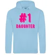 Жіноча толстовка (худі) Улюблена донечка Блакитний фото