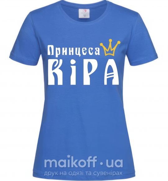 Жіноча футболка Принцеса Яскраво-синій фото