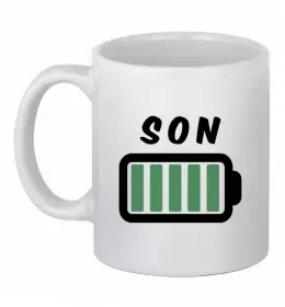 Чашка керамическая Син воїна ЗСУ Белый фото Чашка керамическая Син воїна ЗСУ Белый фото