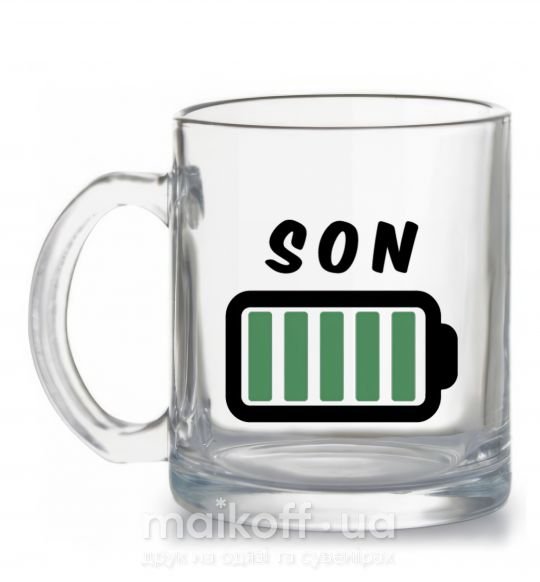 Чашка скляна Son Прозорий фото
