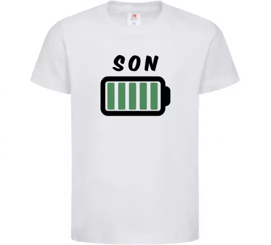 Детская футболка Son Белый фото