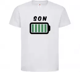 Детская футболка Son Белый фото