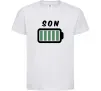 Детская футболка Son Белый фото