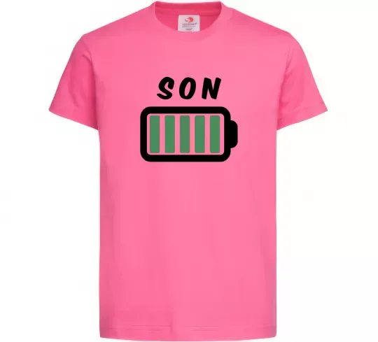 Детская футболка Son Ярко-розовый фото