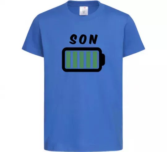 Детская футболка Son Ярко-синий фото