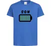 Детская футболка Son Ярко-синий фото