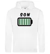 Мужская толстовка (худи) Son Белый Мужская толстовка (худи) Son Белый фото