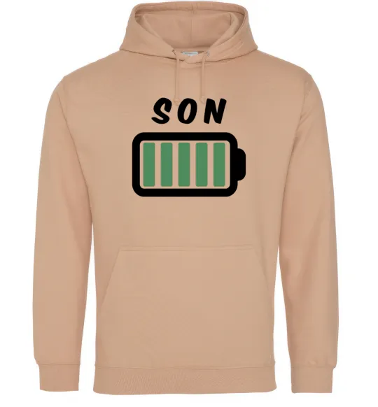 Мужская толстовка (худи) Son Песочный фото