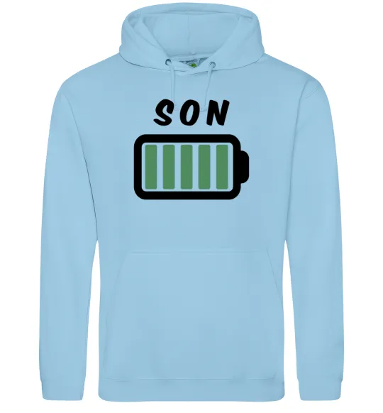 Чоловіча толстовка (худі) Son Блакитний фото