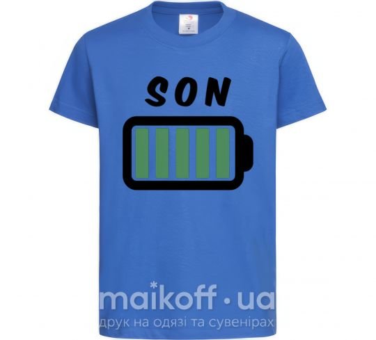 Детская футболка Son Ярко-синий фото