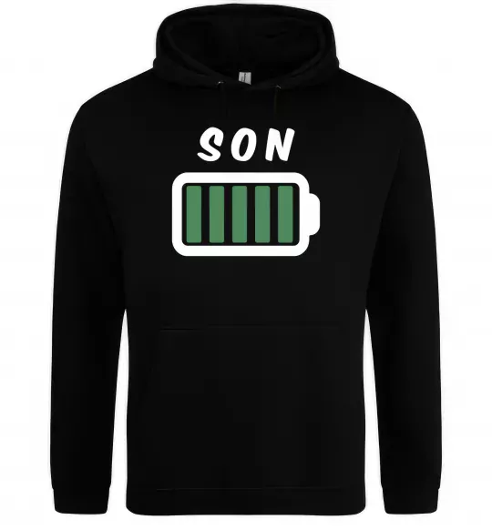 Мужская толстовка (худи) Son Черный фото