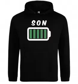 Мужская толстовка (худи) I LOVE MY DAD рибалка Серый меланж фото