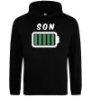 Мужская толстовка (худи) Son Черный Мужская толстовка (худи) Son Черный фото