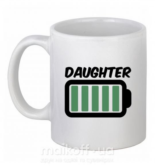 Чашка керамическая Daughter Белый фото