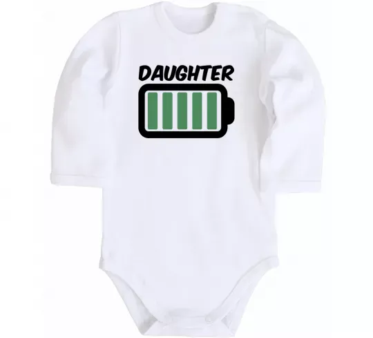 Дитячий бодік Daughter Білий фото