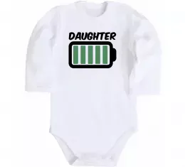 Детский боди Донька воїна ЗСУ Белый фото