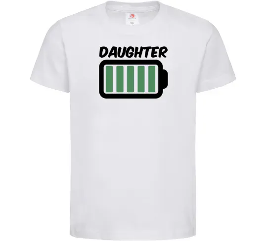 Дитяча футболка Daughter Білий фото