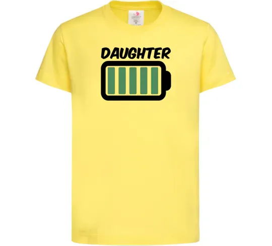 Дитяча футболка Daughter Лимонний фото