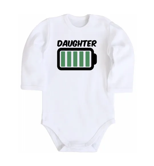 Детский боди Daughter Белый фото