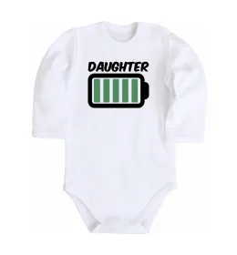 Детский боди Best daughter in world Белый фото