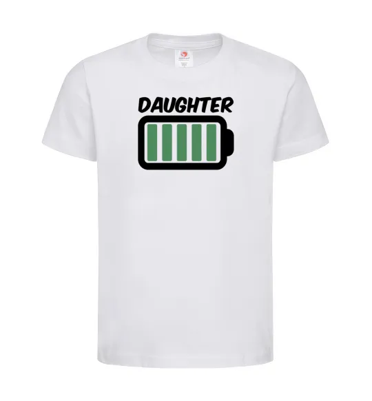 Дитяча футболка Daughter Білий фото