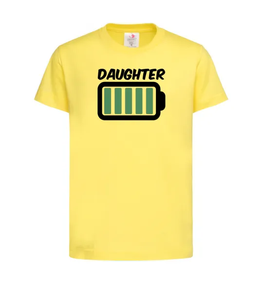 Дитяча футболка Daughter Лимонний фото