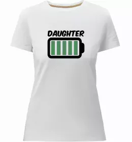 Женская премиум футболка Донька воїна ЗСУ Белый фото