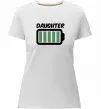 Жіноча преміум футболка Daughter Білий фото