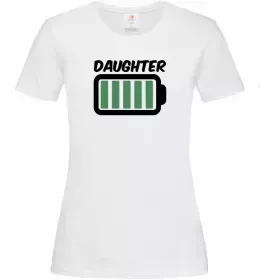 Женская футболка Донька воїна ЗСУ Белый фото