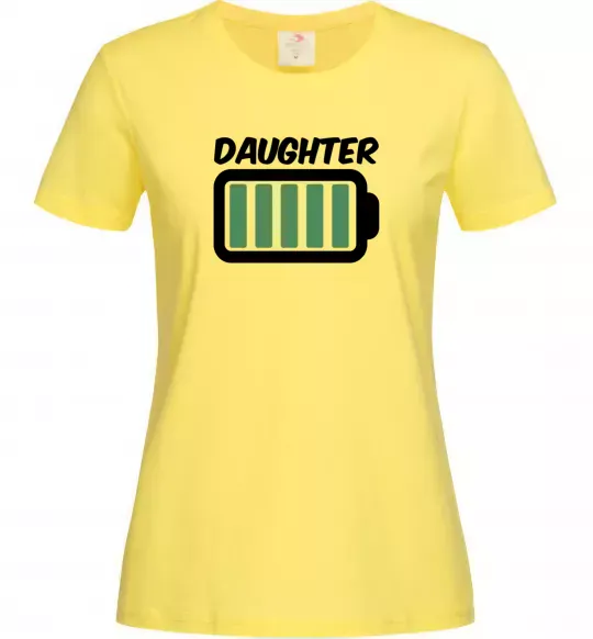 Женская футболка Daughter Лимонный фото